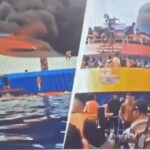 Fierce fire breaks out on a ferry near Indonesia's Madura island, 5 dead, 41 missing